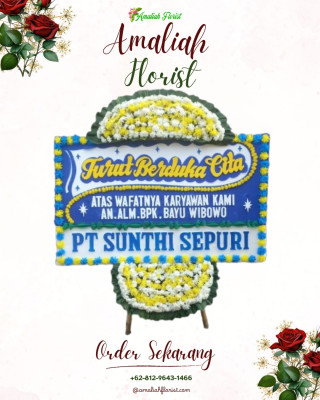 Papan Bunga Duka di Warureja